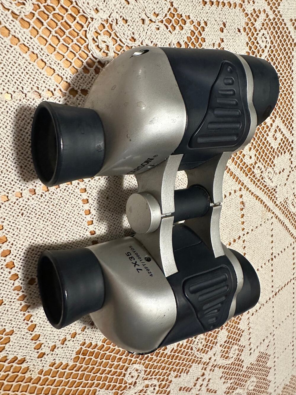 Carson 7x35 Binoculars Wide Angle 420FT/1000YDS Silver Black Sport Optics PARTS